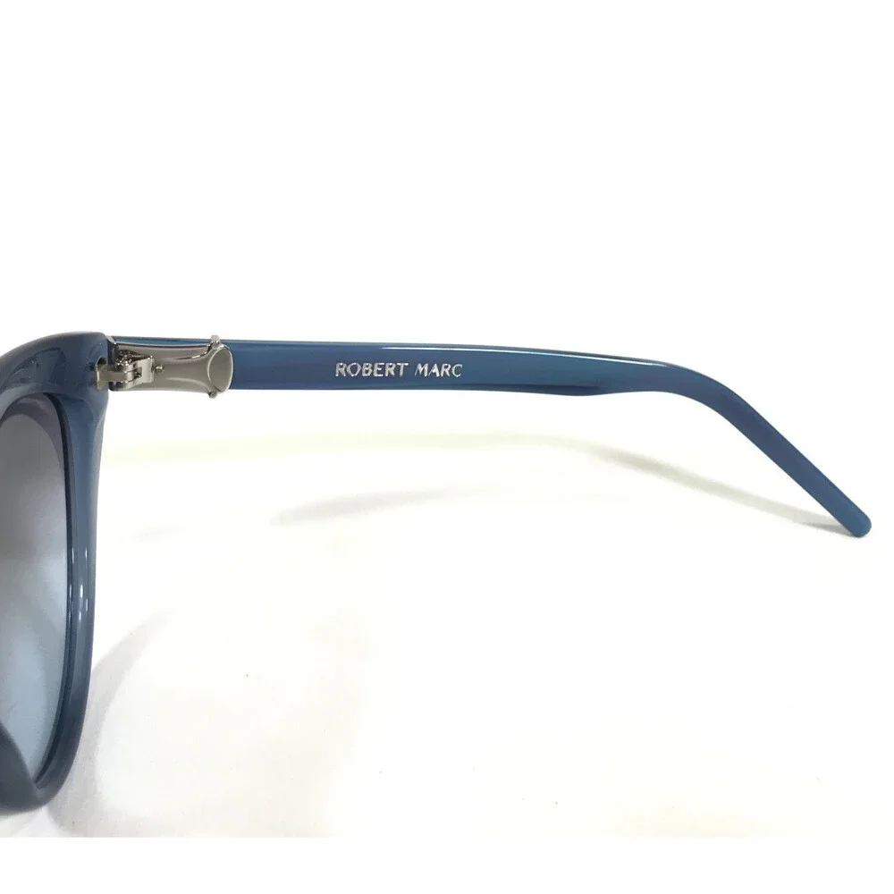 Robert Marc Sunglasses 904-263 Blue Cat Eye Frames with Gray Lenses 55-17-135